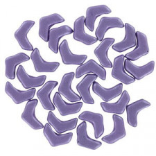 Chevron Duo Perlen 10x4mm - Jet suede purple